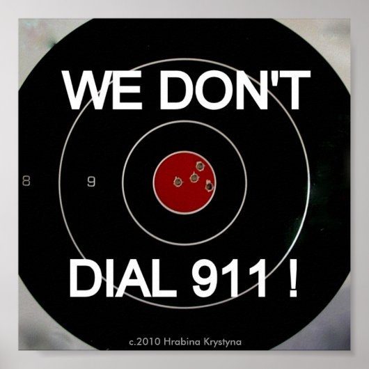 WE DIALEN NIET 911-DOELSTELLING POSTER (Voorkant)
