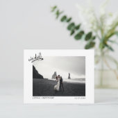 We Did Elopement Foto Aankondiging Briefkaart (Staand voorkant)