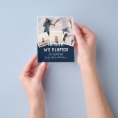 We Did It ELLOPING FOTOVERTONING Huwelijksfeest Bu Flyer (Hand)