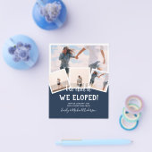 We Did It ELLOPING FOTOVERTONING Huwelijksfeest Bu Flyer (Enkel)