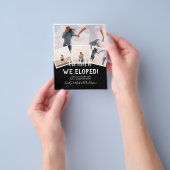 We Did It ONTLUCHT FOTO Huwelijk RECEPSIE Budget Flyer (Hand)