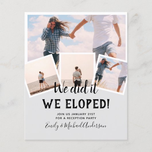 We Did It ONTSNAPPING FOTOVERTREKKING Budget Flyer (Voorkant)