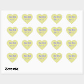 We Did It Paars en Geel Hart Sticker (Vel)