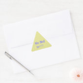 We Did It Paars en Geel Sticker (Envelop)