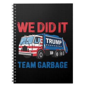 We Did It Team Afval Trump President 47 VS Notitieboek
