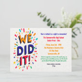 We Did It Uitnodiging (Staand voorkant)