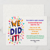 We Did It Uitnodiging (Voorkant / Achterkant)