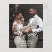 We did married Flat Announcement Card Aankondigingskaart (Voorkant)