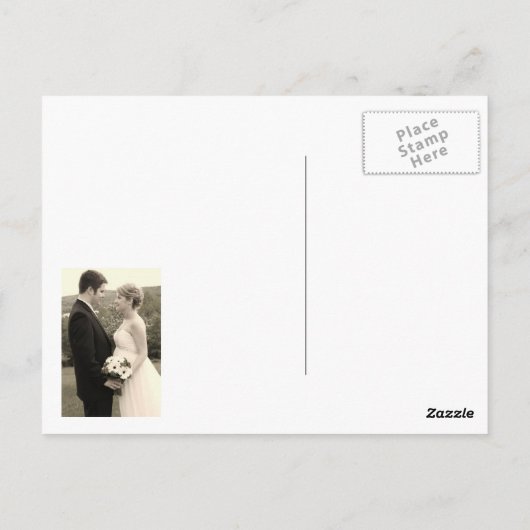 We Did Wedding Postcard Briefkaart (Achterkant)