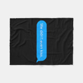 We Didn't Even Kiss  Fleece Deken (Voorkant (Horizontaal))