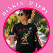 We Dink Bij Dageraad Grappige Kea Pickleball Tri-Blend Shirt