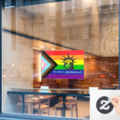 We discrimineren niet", LGBT Gay-Friendly Business Raamsticker (Cafe Raam)