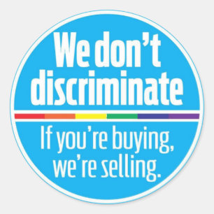 We discrimineren sticker niet