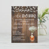We do BBQ Couple Shower Whiskey Baby Breath Kaart (Staand voorkant)