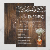 We do BBQ Couple Shower Whiskey Baby Breath Kaart (Voorkant / Achterkant)