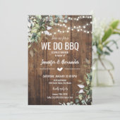 We Do BBQ Koppel Bruiloft met Wensput Kaart (Staand voorkant)