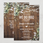 We Do BBQ Koppel Bruiloft met Wensput Kaart (Voorkant / Achterkant)