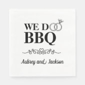 We Do BBQ Verloving Servet (Voorkant)