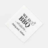 We Do BBQ Verloving Servet (Hoek)