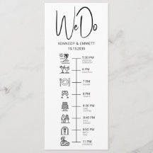 We Do Beach Wedding Day Timeline Flat Programma