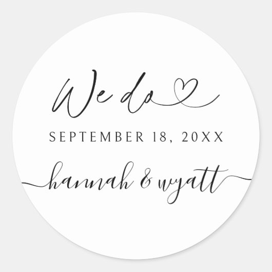 We Do Boho Trouwlabel Uitnodiging Envelope Zegels (Voorkant)