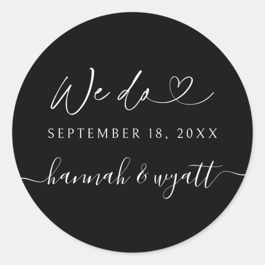 We Do Boho Wedding Label Uitnodiging Envelope Zege (Voorkant)