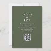 We Do Bos Bloemstuk Metselaars Pot QR Code Trouwen Kaart (Achterkant)