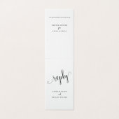 We Do Calligraphy Trouwkaart Lange RSVP Kaart (Buitenkant ongevouwen)