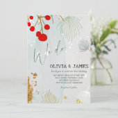 We Do Christmas Wedding - Elegant Winter Party Kaart (Staand voorkant)