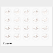 We Do Dated Trouw Envelope Mocha Bruine Sticker (Vel)