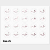 We Do Datum Huwelijks Envelope Zegel (Vel)