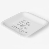 We Do Drink Eat Dance - Modern Huwelijk Papieren Bordje (Gebogen)