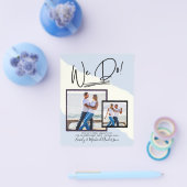 We Do! FOTOBRUILOFT Uitnodigingen voor het verlovi Flyer (Enkel)