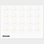 We Do Gedateerde Gele Trouw Envelope Zegel (Vel)
