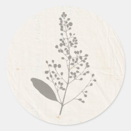 WE DO Geperste Bloemen Shabby Garden Chic Programm Ronde Sticker