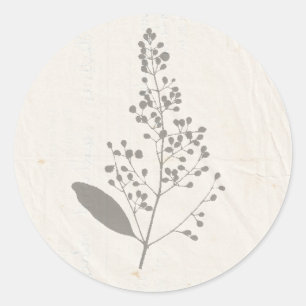 WE DO Geperste Bloemen Shabby Garden Chic Programm Ronde Sticker
