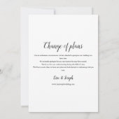 We Do Herten Uitgestelde Trouwdatum Roze Goud Kaart (Achterkant)