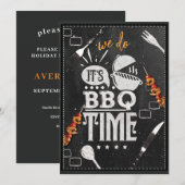 We Do It's BBQ-tijd Zomerfeest Uitnodiging (Voorkant / Achterkant)
