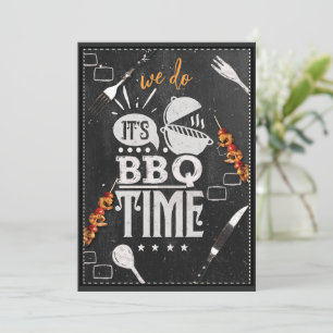 We Do It's BBQ Tijd Zomerfeest Uitnodiging 