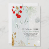 We Do Kerst Huwelijk - Elegant Winterfeest Kaart (Voorkant)