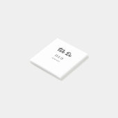 WE DO KOPPELNAAM HUWELIJKSDAATUM EENVOUDIG POST-IT® NOTES (Schuin)