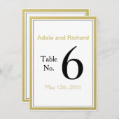 We Do Modern Chic Trouwtafel Nummer Kaart (Voorkant / Achterkant)