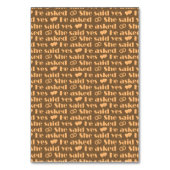 We Do - Modern Typografisch Trouwtafelnummer Kaart (Achterkant)