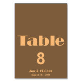 We Do - Modern Typografisch Trouwtafelnummer Kaart (Voorkant)