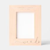 We Do Persoonlijke Trouwdag Gegraveerde Lijstjes (Voorkant)