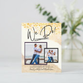 We Do! PHOTO Uitnodigingen voor verlovingsfeestje  (Staand voorkant)