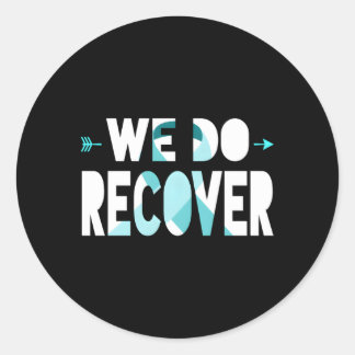 We Do Recover Addiction Recovery Ribbon Addiction Ronde Sticker