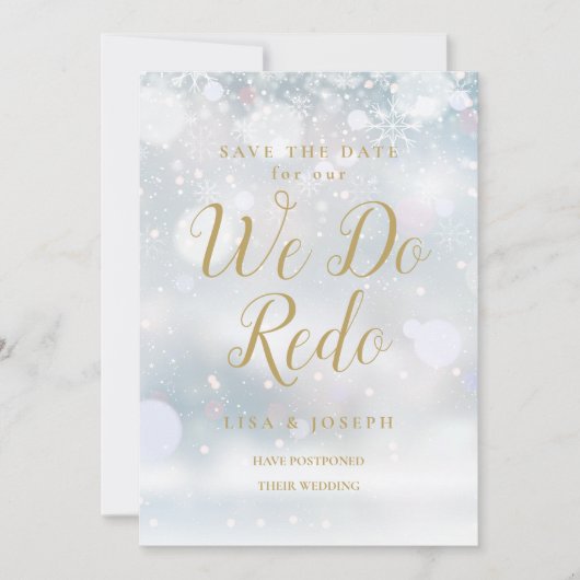 We Do Redo Nieuw Plan Winter Opslaan Datum  Kaart (Voorkant)