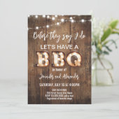 We Do Retro Rustic Verloving Feest Kaart (Staand voorkant)