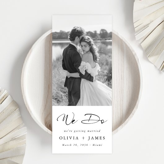 We Do Romantisch Klassiek Minimalistisch Foto Boek Save The Date